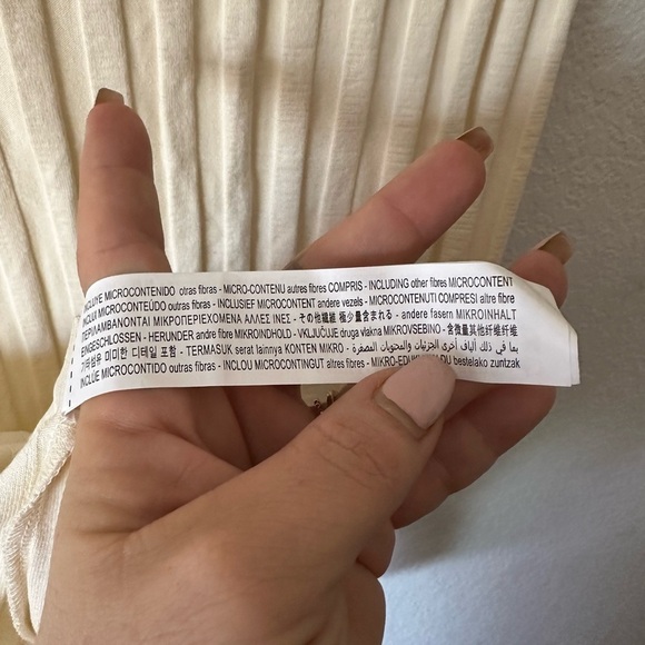 Zara Ribbed Cream Maxi Skirt- Size Small NWT - Picture 5 of 6